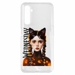 Чехол для Realme 6 Pro Венздей кошка - PrintSalon