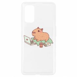 Чехол для Realme 7 Pro Capybara With Laptop - PrintSalon