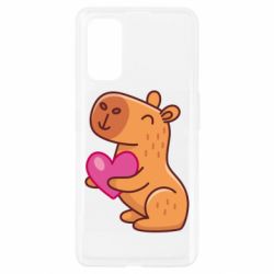 Чехол для Realme 7 Pro Капибара сердечко - PrintSalon