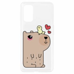 Чехол для Realme 7 Pro Капибара с цыпленком - PrintSalon