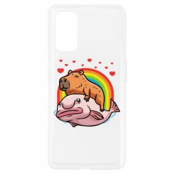 Чехол для Realme 7 Pro Капибара на рыбе - PrintSalon