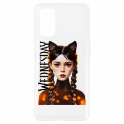 Чехол для Realme 7 Pro Венздей кошка - PrintSalon