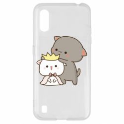 Чехол для Samsung A01/M01 Чиби котики