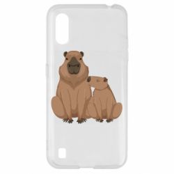 Чехол для Samsung A01/M01 Две капибары