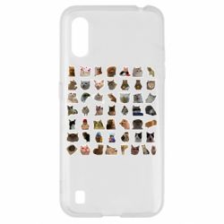 Чехол для Samsung A01/M01 Коты мем.