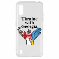 Чехол для Samsung A01/M01 Украина с Грузией-PrintSalon Чехол для Samsung A01/M01 Украина с Грузией