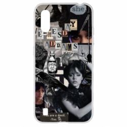 Чехол для Samsung A01/M01 Венздей Адамс.