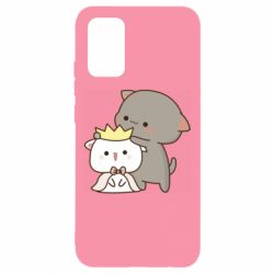 Чехол для Samsung A02s/M02s Чиби котики - PrintSalon