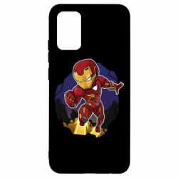 Чехол для Samsung A02s/M02s Flying Iron man - PrintSalon