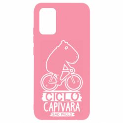 Чехол для Samsung A02s/M02s Капибара на велосипеде - PrintSalon