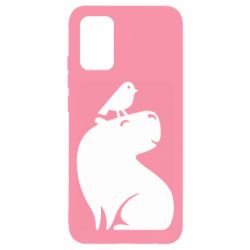 Чохол для Samsung A02s/M02s Копібара та Пташка - PrintSalon