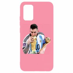 Чохол для Samsung A02s/M02s Мессі цілує кубок