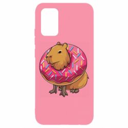 Чехол для Samsung A02s/M02s Пончик с капибарой - PrintSalon