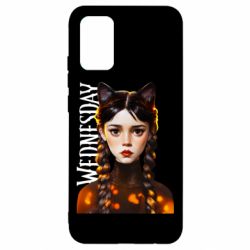 Чехол для Samsung A02s/M02s Венздей кошка - PrintSalon