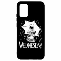 Чохол для Samsung A02s/M02s Венздей Вдамс и зонт - PrintSalon