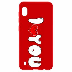 Чехол для Samsung A10 День Валентина I love you - PrintSalon
