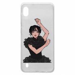 Чехол для Samsung A10 Уэнсдей арт