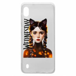 Чехол для Samsung A10 Венздей кошка