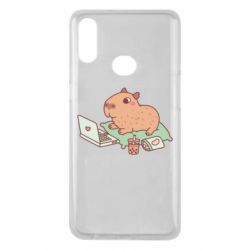 Чехол для Samsung A10s Capybara With Laptop - PrintSalon