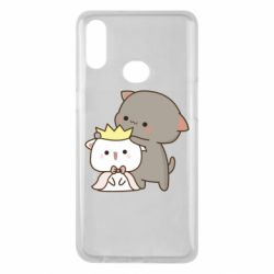 Чехол для Samsung A10s Чиби котики - PrintSalon