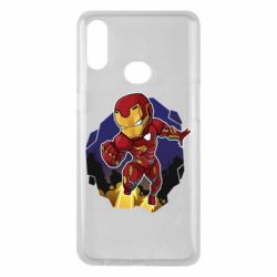 Чехол для Samsung A10s Flying Iron man - PrintSalon