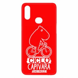Чехол для Samsung A10s Капибара на велосипеде - PrintSalon
