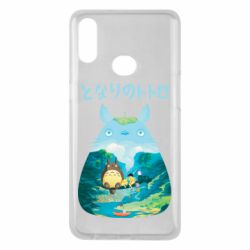 Чехол для Samsung A10s Тоторо на рыбалке - PrintSalon