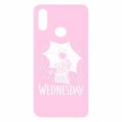 Чохол для Samsung A10s Венздей Вдамс и зонт - PrintSalon