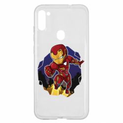 Чехол для Samsung A11/M11 Flying Iron man - PrintSalon