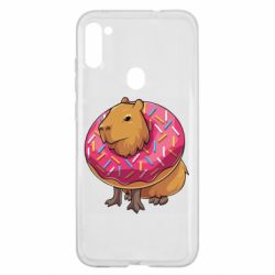 Чехол для Samsung A11/M11 Пончик с капибарой - PrintSalon