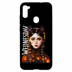 Чехол для Samsung A11/M11 Венздей кошка - PrintSalon