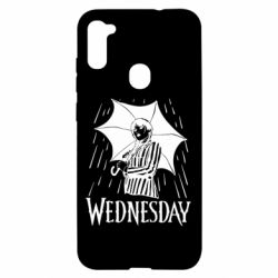 Чохол для Samsung A11 / M11 Венздей Вдамс и зонт - PrintSalon