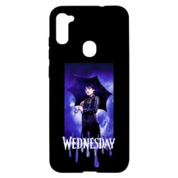 Чехол для Samsung A11/M11 Wednesday Text Logo - PrintSalon