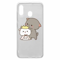 Чехол для Samsung A20 Чиби котики - PrintSalon