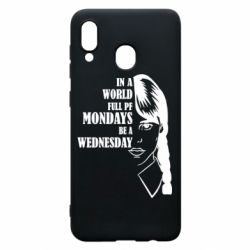 Чехол для Samsung A20 Wednesday girl - PrintSalon