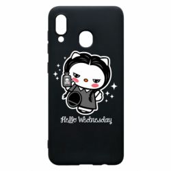 Чехол для Samsung A20 Wednesday Hello Kitty - PrintSalon