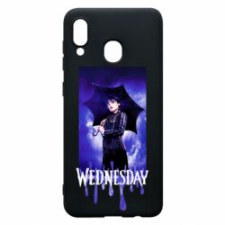 Чехол для Samsung A20 Wednesday Text Logo - PrintSalon