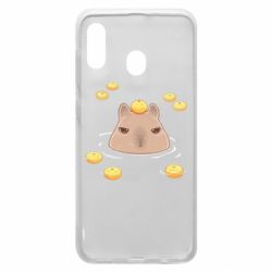 Чехол для Samsung A20 Морда капибары - PrintSalon