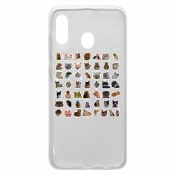 Чехол для Samsung A20 Коты мем. - PrintSalon