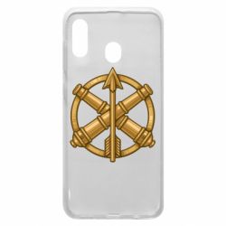 Чехол для Samsung A20 Беретный знак войск противовоздушной обороны, сухопутных войск и зенитно-ракетных войск воздушных сил - PrintSalon