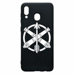 Чехол для Samsung A20 Знак войск противовоздушной обороны, сухопутных войск и зенитно-ракетных войск воздушных сил - PrintSalon
