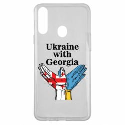 Чехол для Samsung A20s Украина с Грузией-PrintSalon Чехол для Samsung A20s Украина с Грузией
