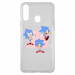 Чехол для Samsung A20s Funny Sonic - PrintSalon