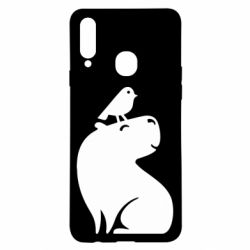 Чохол для Samsung A20s Копібара та Пташка - PrintSalon