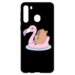 Чехол для Samsung A21 Capybara Chilling