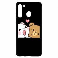 Чехол для Samsung A21 Чиби мишки