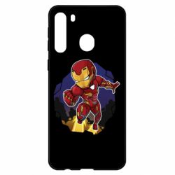 Чехол для Samsung A21 Flying Iron man - PrintSalon