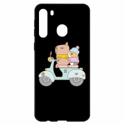 Чехол для Samsung A21 Капибара и Морская свинка - PrintSalon