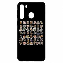 Чехол для Samsung A21 Коты мем. - PrintSalon