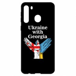 Чехол для Samsung A21 Украина с Грузией
